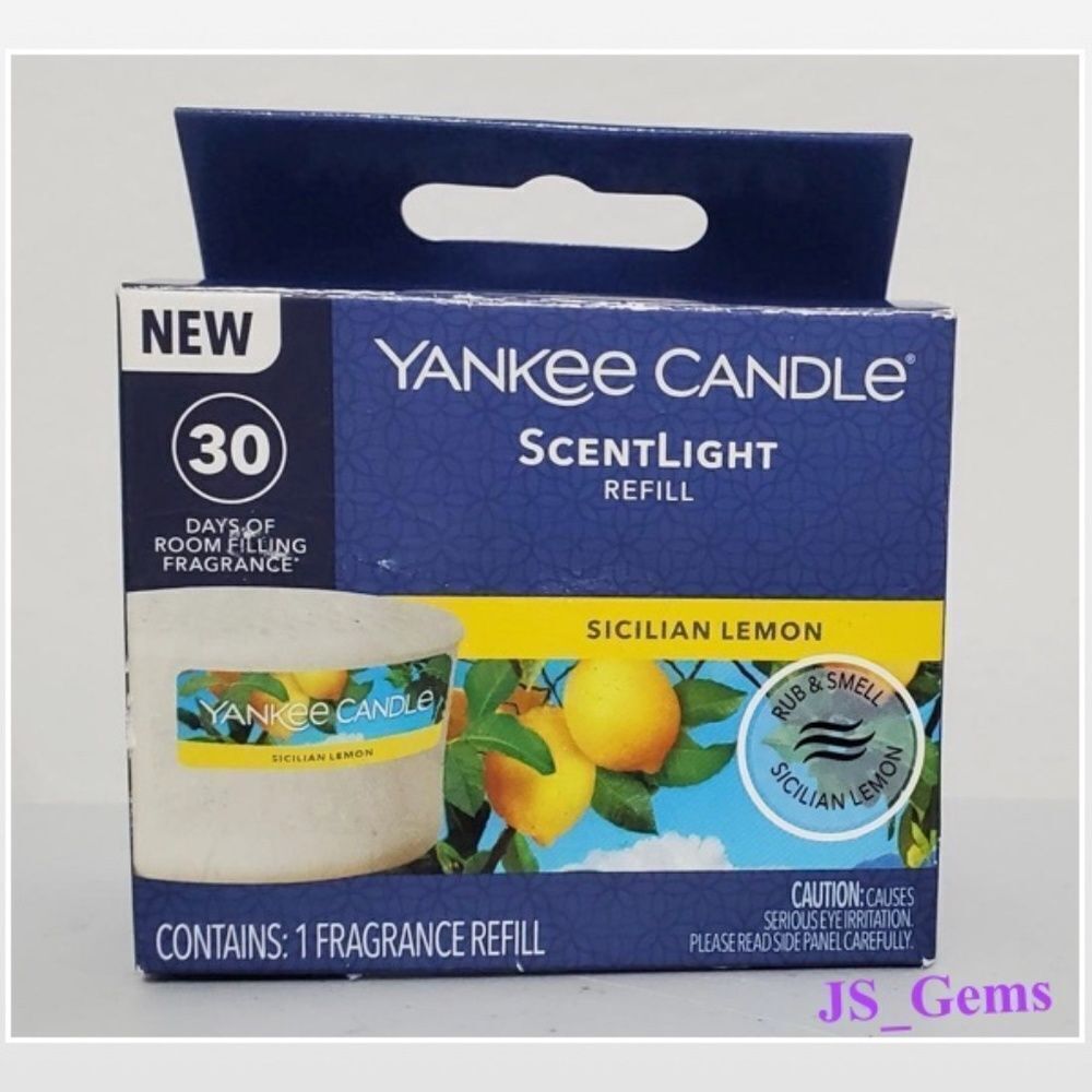 New Yankee Candle Sent Light Home Refill Lemon NWT